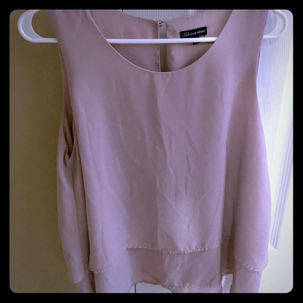 Pink shine star L shirt